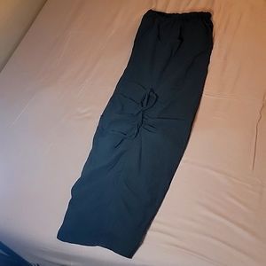 Black cargo multi pocket pants